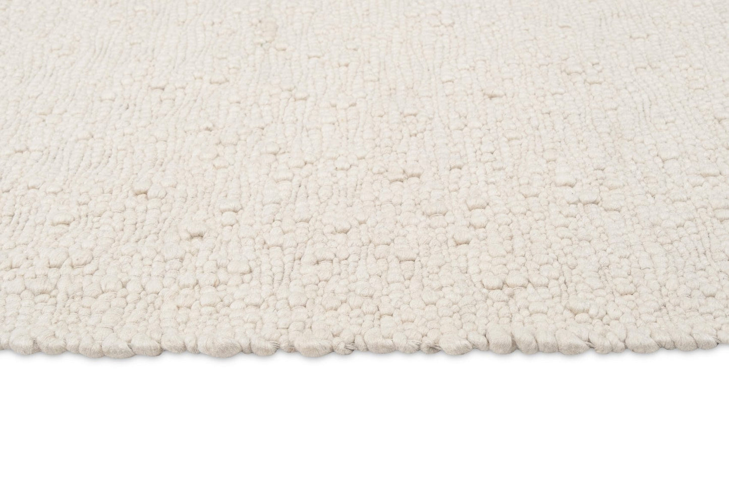 Monti Cream Textured Handmade Wool Rug