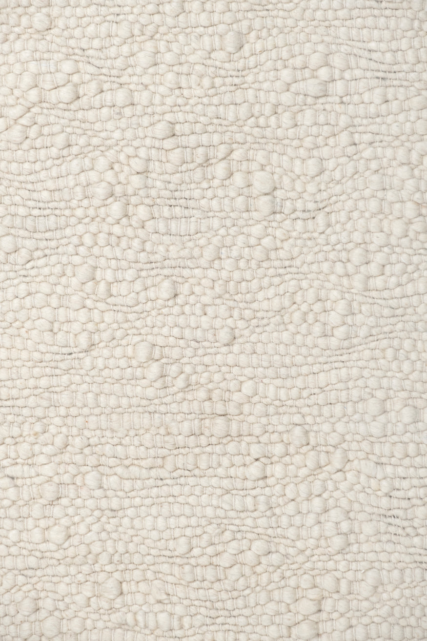 Monti Cream Textured Handmade Wool Rug