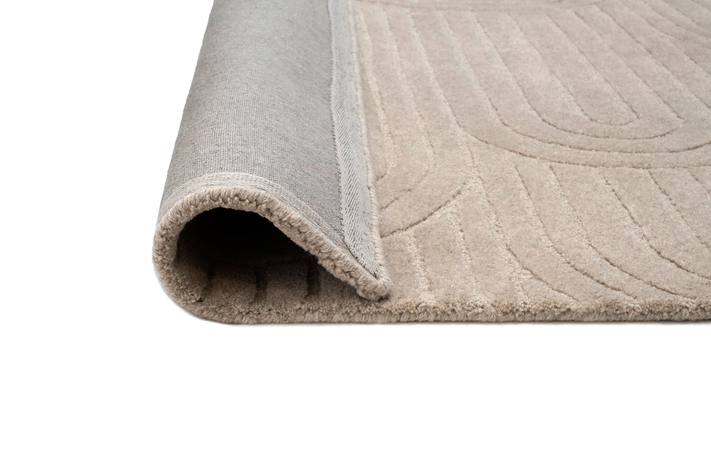 Moraya Beige Rainbow Hand-Tufted Rug