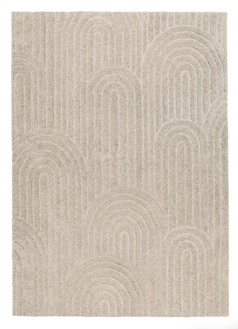 Moraya Beige Rainbow Hand-Tufted Rug