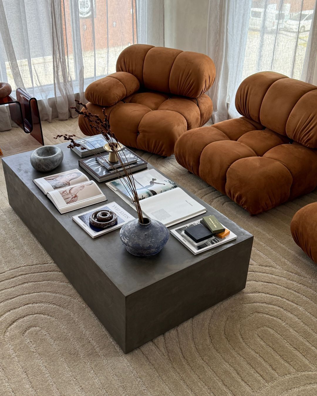 Moraya Beige Rainbow Hand-Tufted Rug