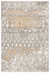 Naavya Beige And Grey Abstract Tribal Rug