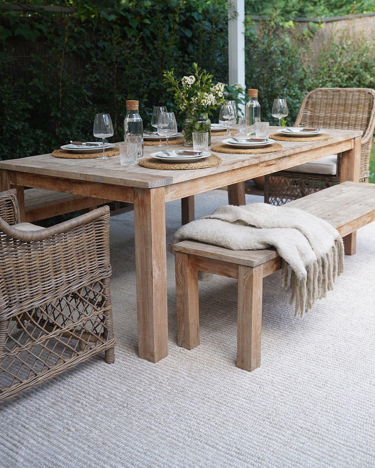Looped Outdoor Rug Nadine Beige Looped Indoor Outdoor Rug