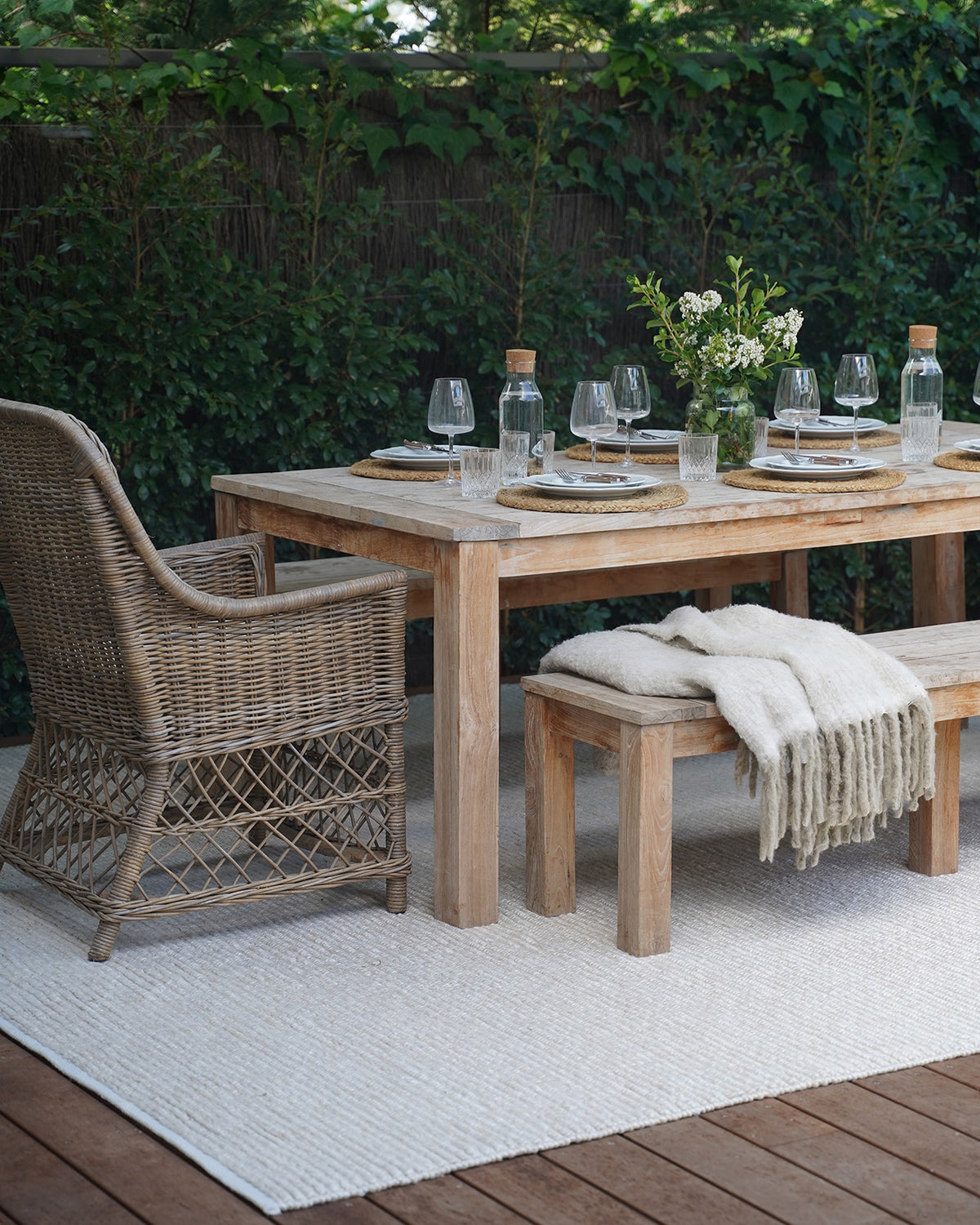 Looped Outdoor Rug Nadine Beige Looped Indoor Outdoor Rug