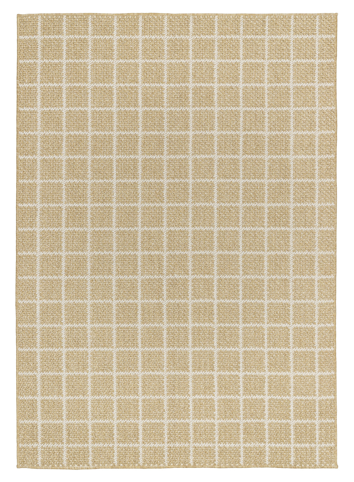 Nahata Sand Windowpane Indoor Outdoor Rug