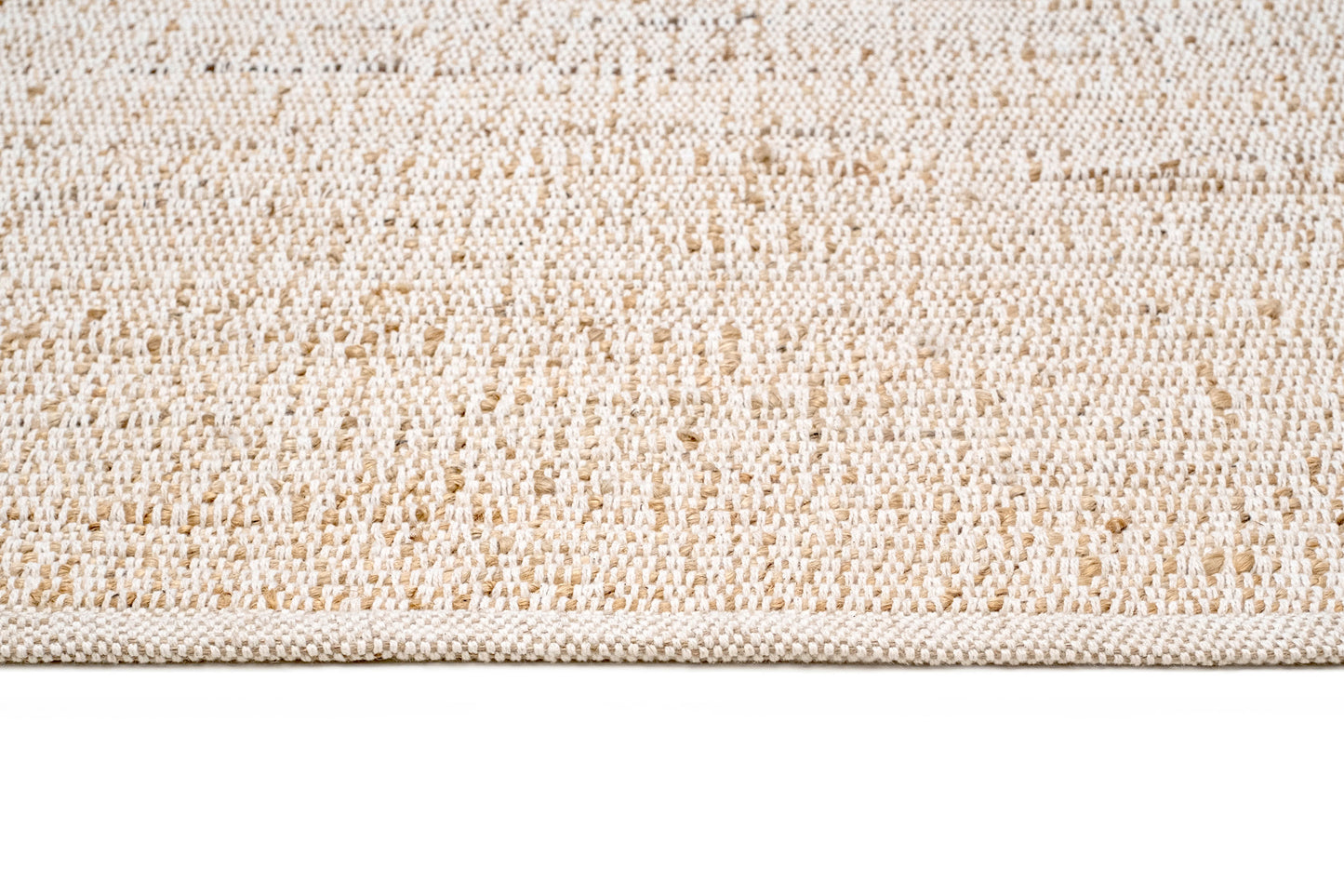 Naveya Natural Flatweave Jute and Cotton Rug