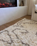 Neriza Cream & Beige Tribal Shag Rug