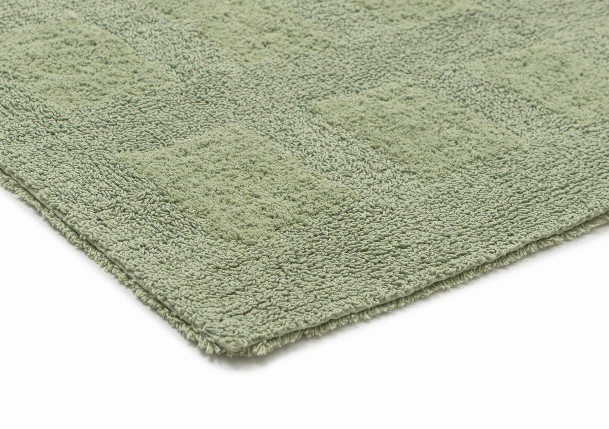 Nigela Green Grid Cotton Bath Mat