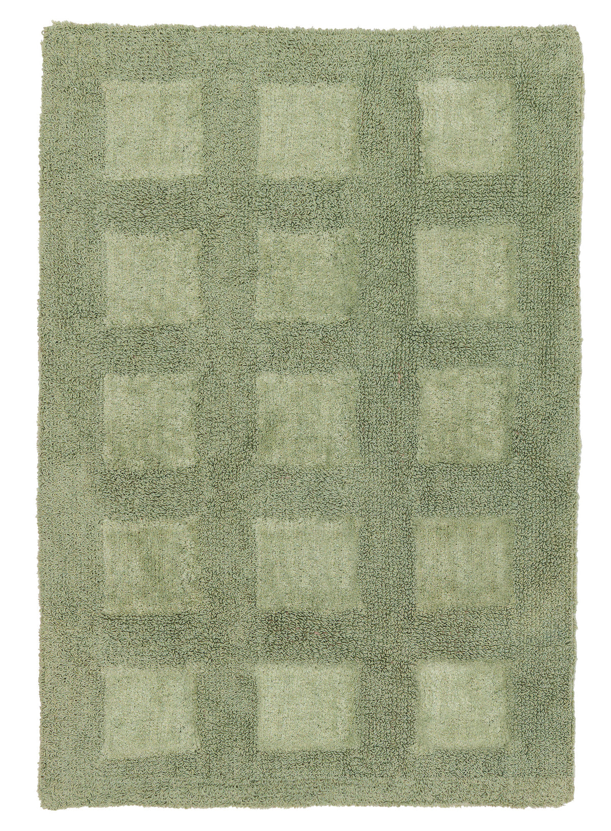 Nigela Green Grid Cotton Bath Mat