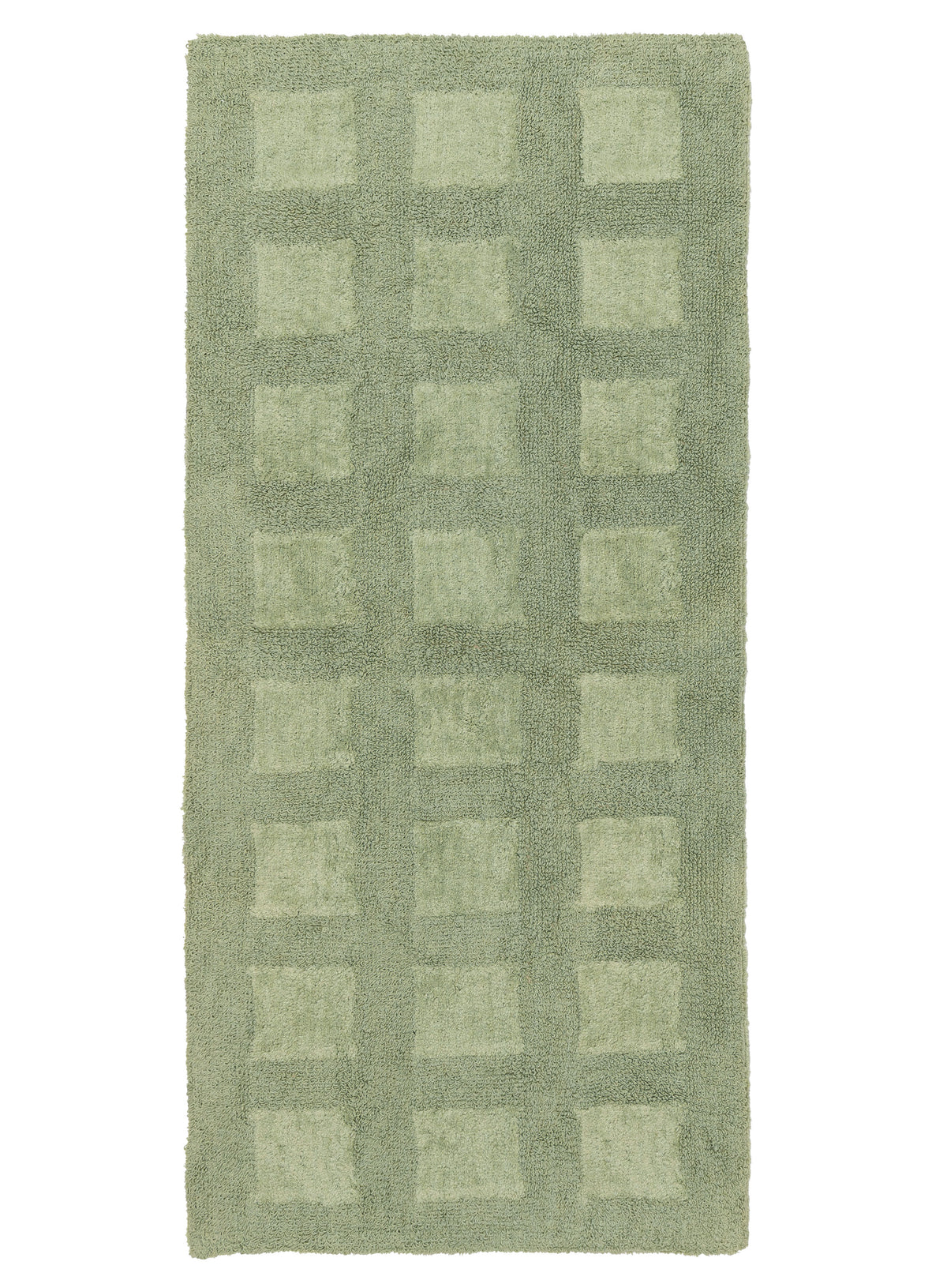 Nigela Green Grid Cotton Bath Mat