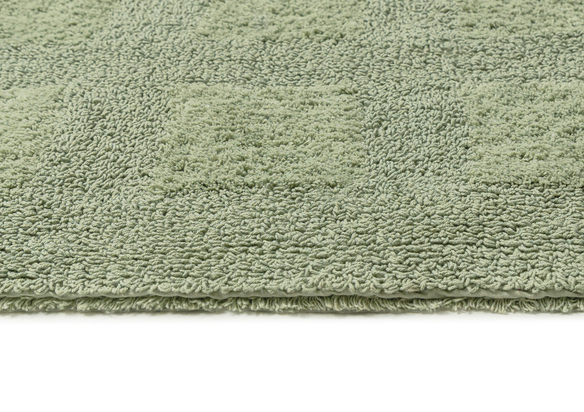 Nigela Green Grid Cotton Bath Mat