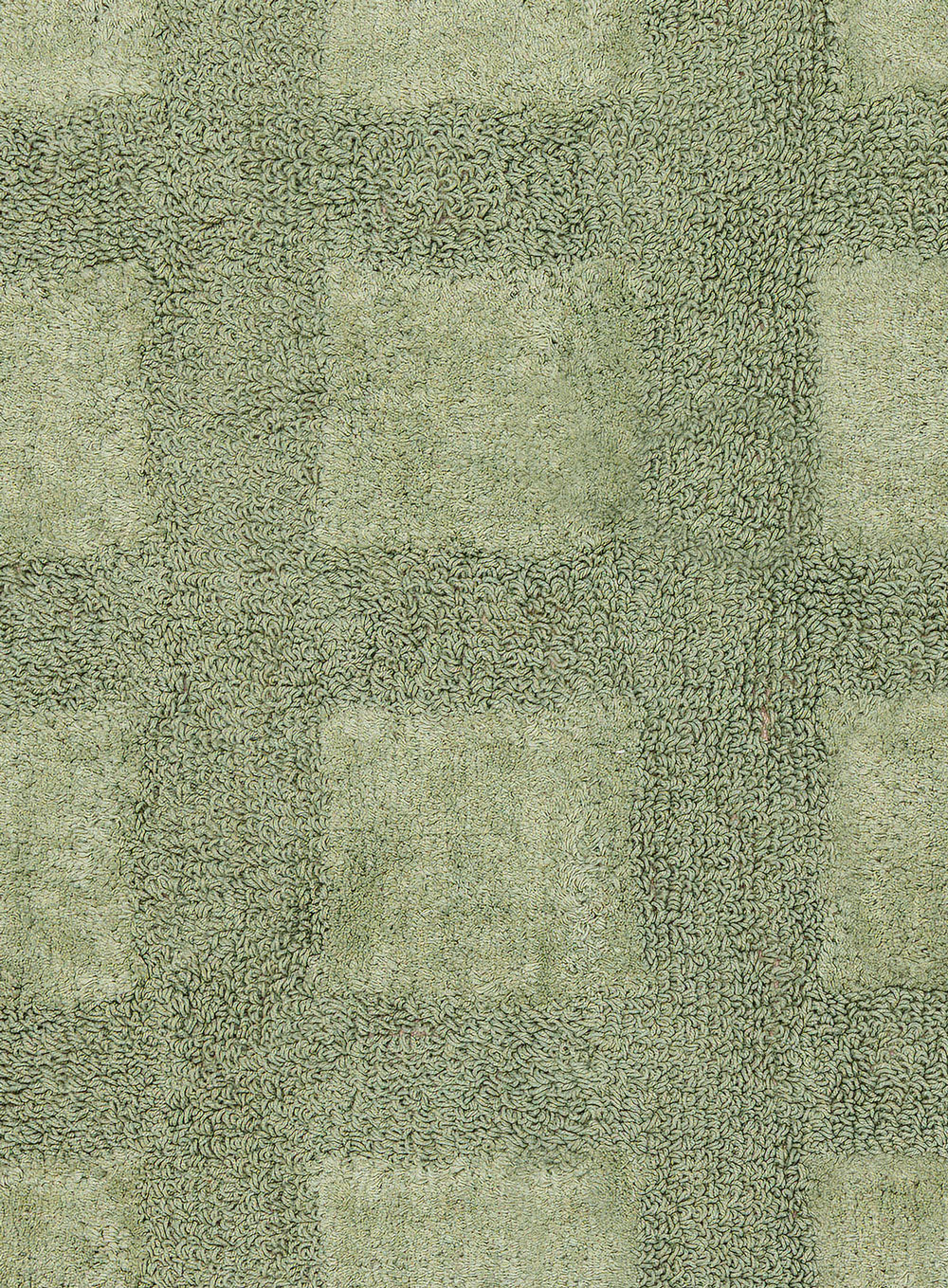 Nigela Green Grid Cotton Bath Mat