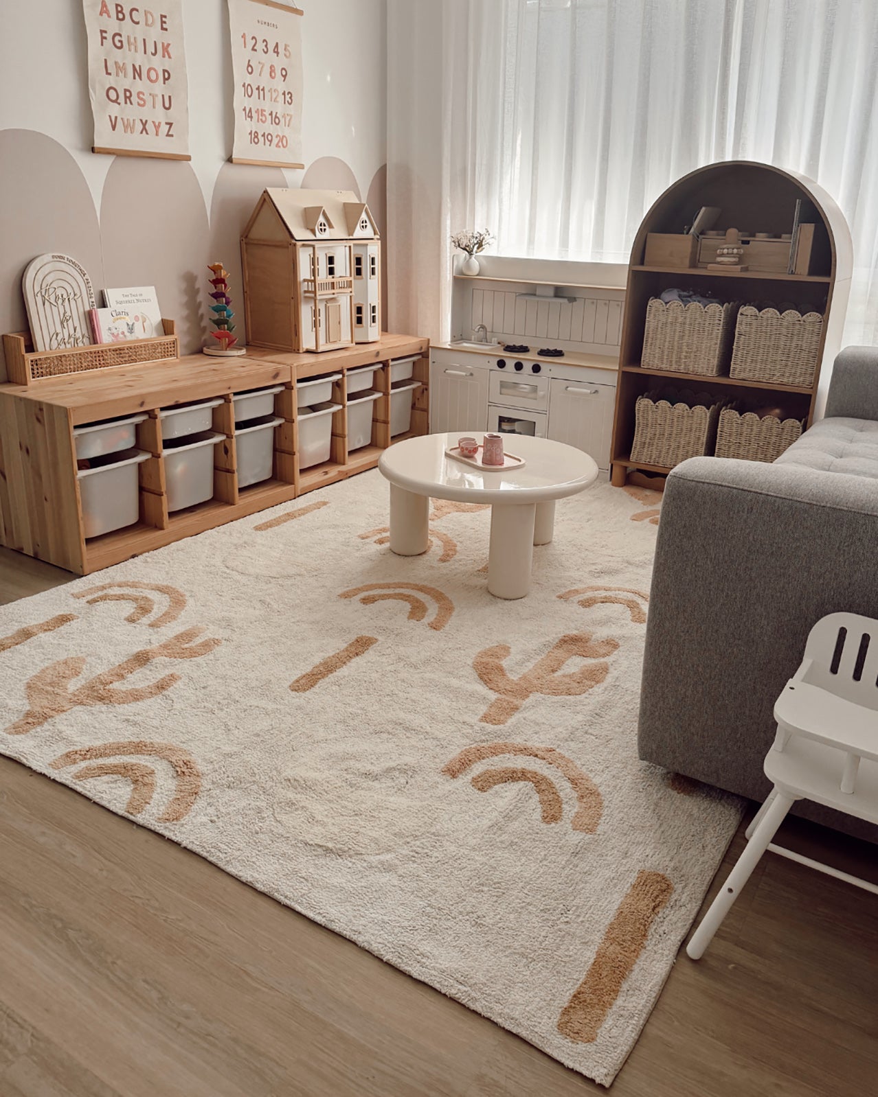 Nikita Peach Brown Desert Cotton Washable Rug – Miss Amara (AU)