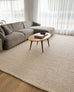 Noemie Cream and Beige Chunky Wool Rug