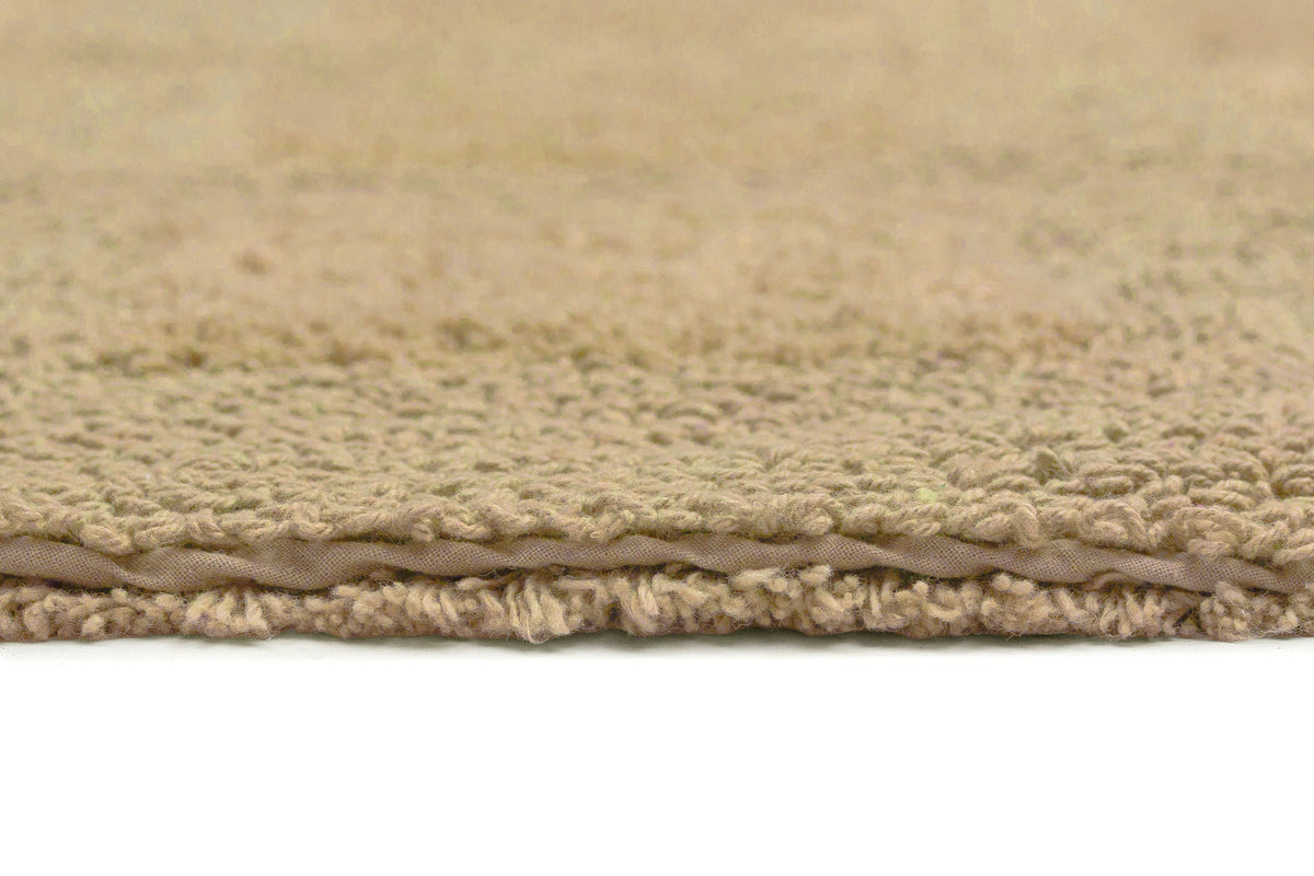 Novalie Beige Grid Cotton Bath Mat