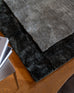 Nuria Dark Green Bordered Shag Rug