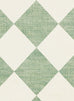 Octavia Green Cream Checkered Washable Rug