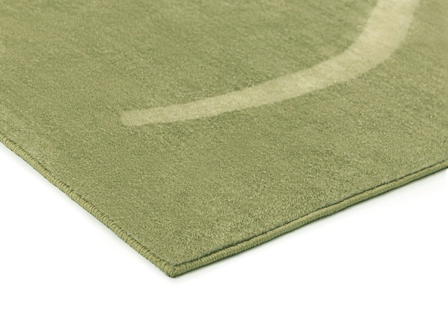 Odessa Green and Light Green Abstract Washable Rug