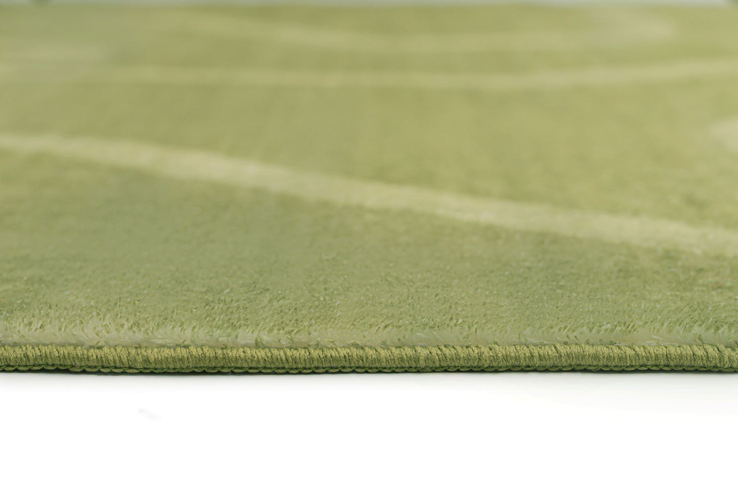Odessa Green and Light Green Abstract Washable Rug