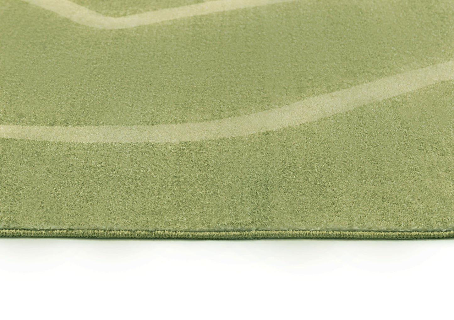 Odessa Green and Light Green Abstract Washable Rug