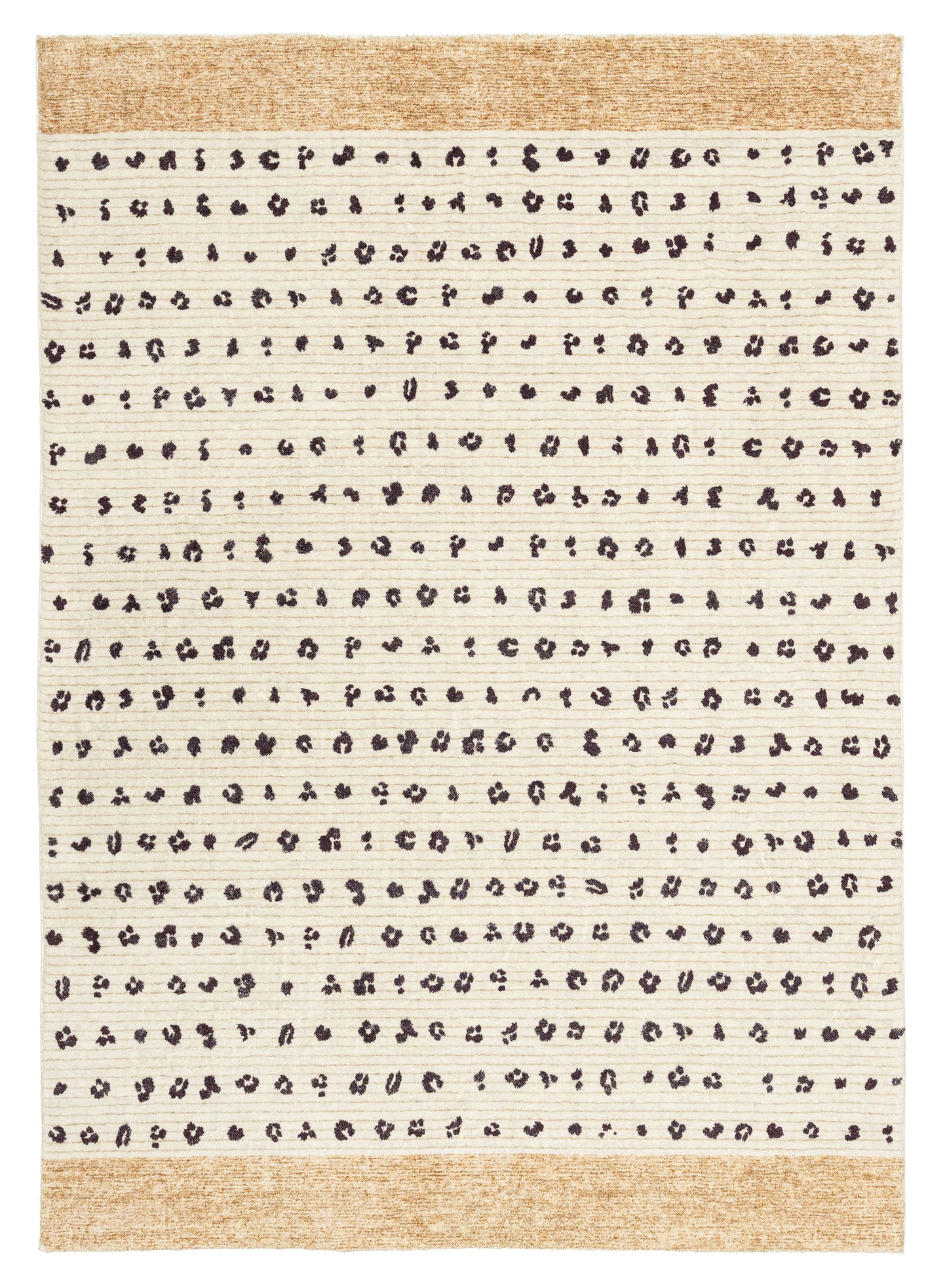 Odette Beige Brown Animal Print Washable Rug