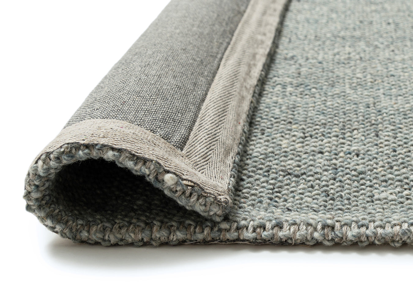 Odielle Blue Handmade Wool Rug