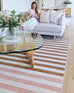 Okino Pink and Brown Washable Rug