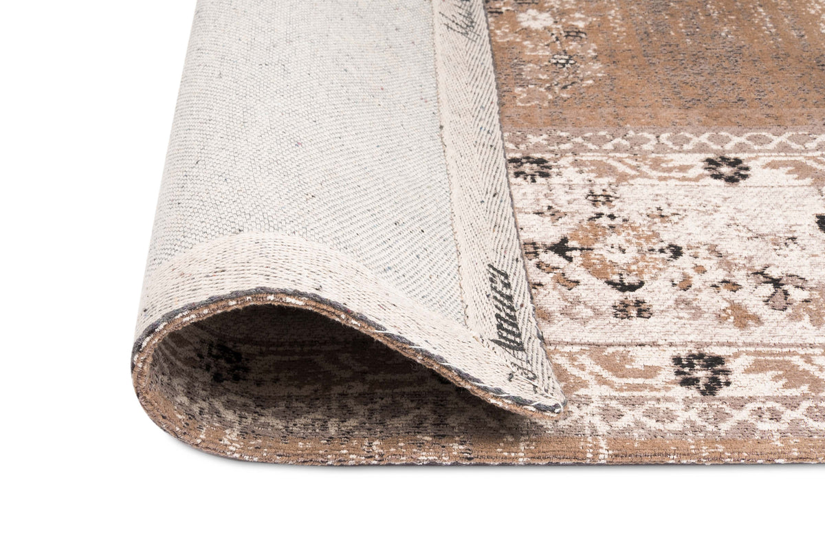Olive Caramel Brown Traditional Medallion Rug