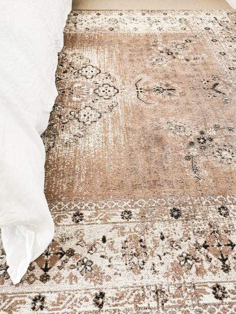 Olive Caramel Brown Traditional Medallion Rug