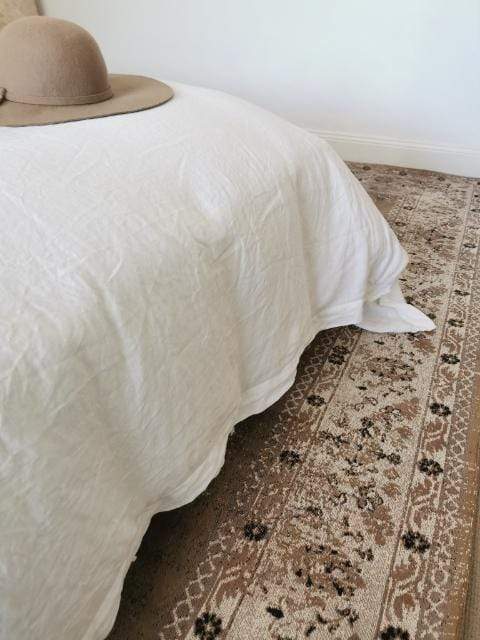 Olive Caramel Brown Traditional Medallion Rug