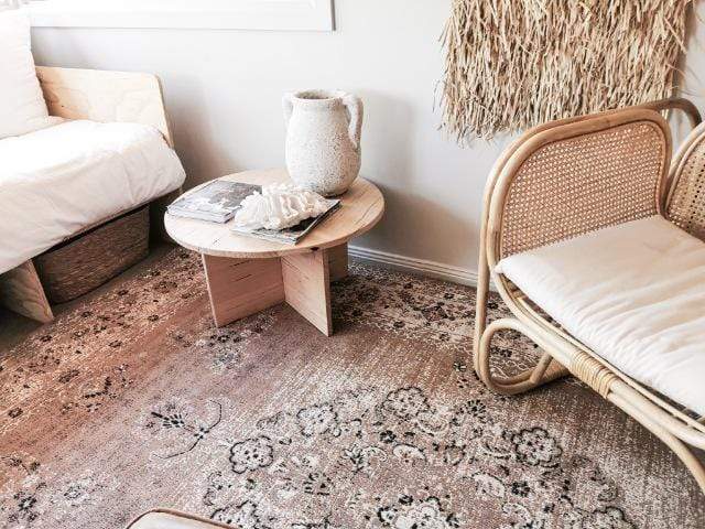 Olive Caramel Brown Traditional Medallion Rug