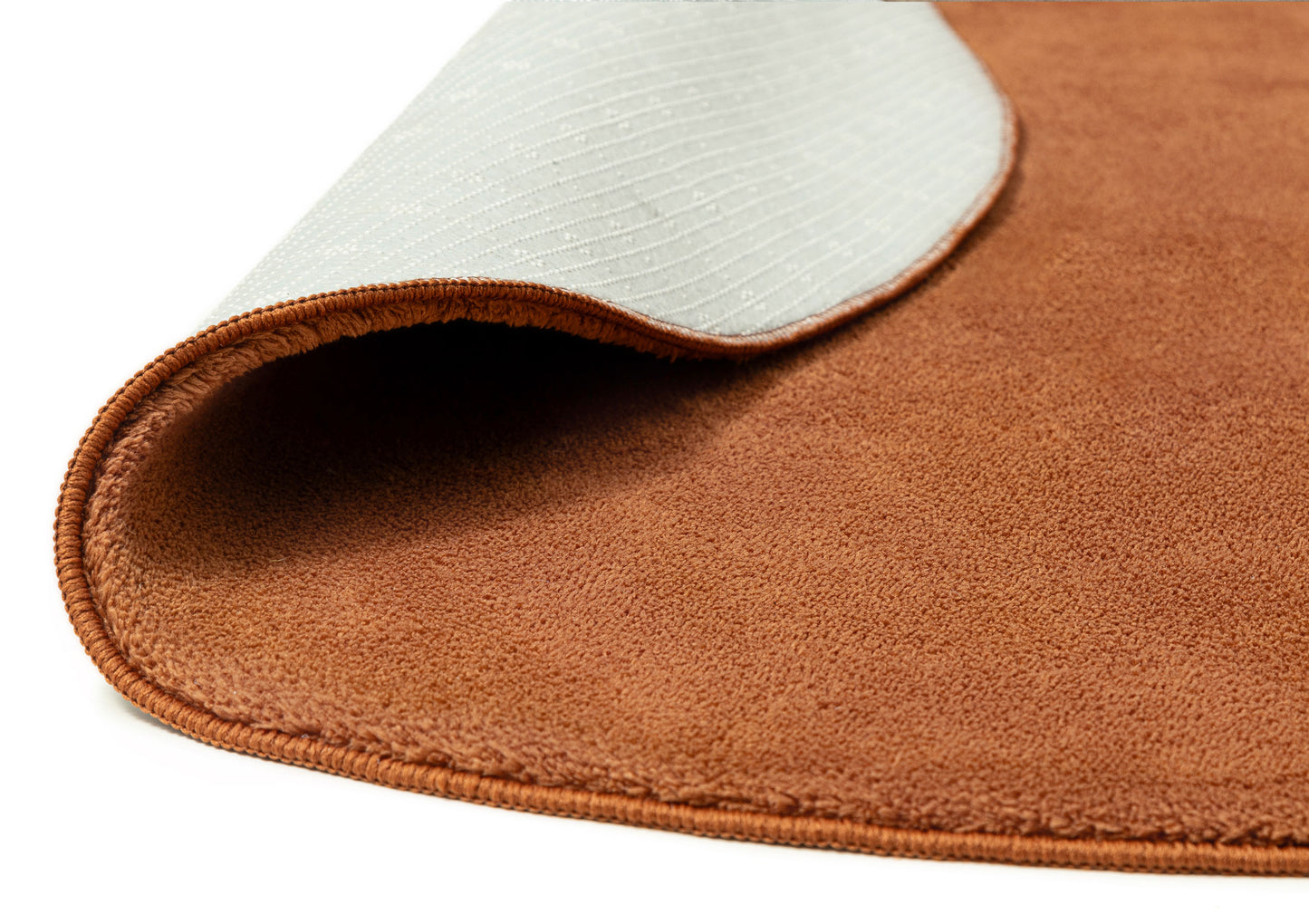 Oluchi Terracotta Brown Irregular Washable Rug