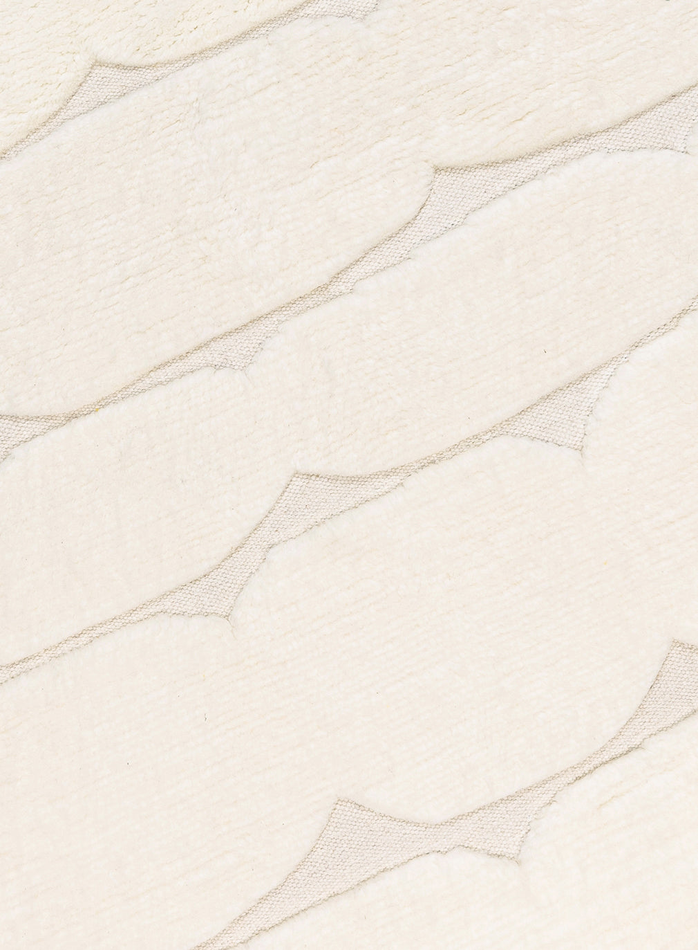 Omaira Ivory Textured Wool Round Rug
