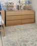 Oriana Blue Ivory and Beige Floral Transitional Rug *NO RETURNS UNLESS FAULTY
