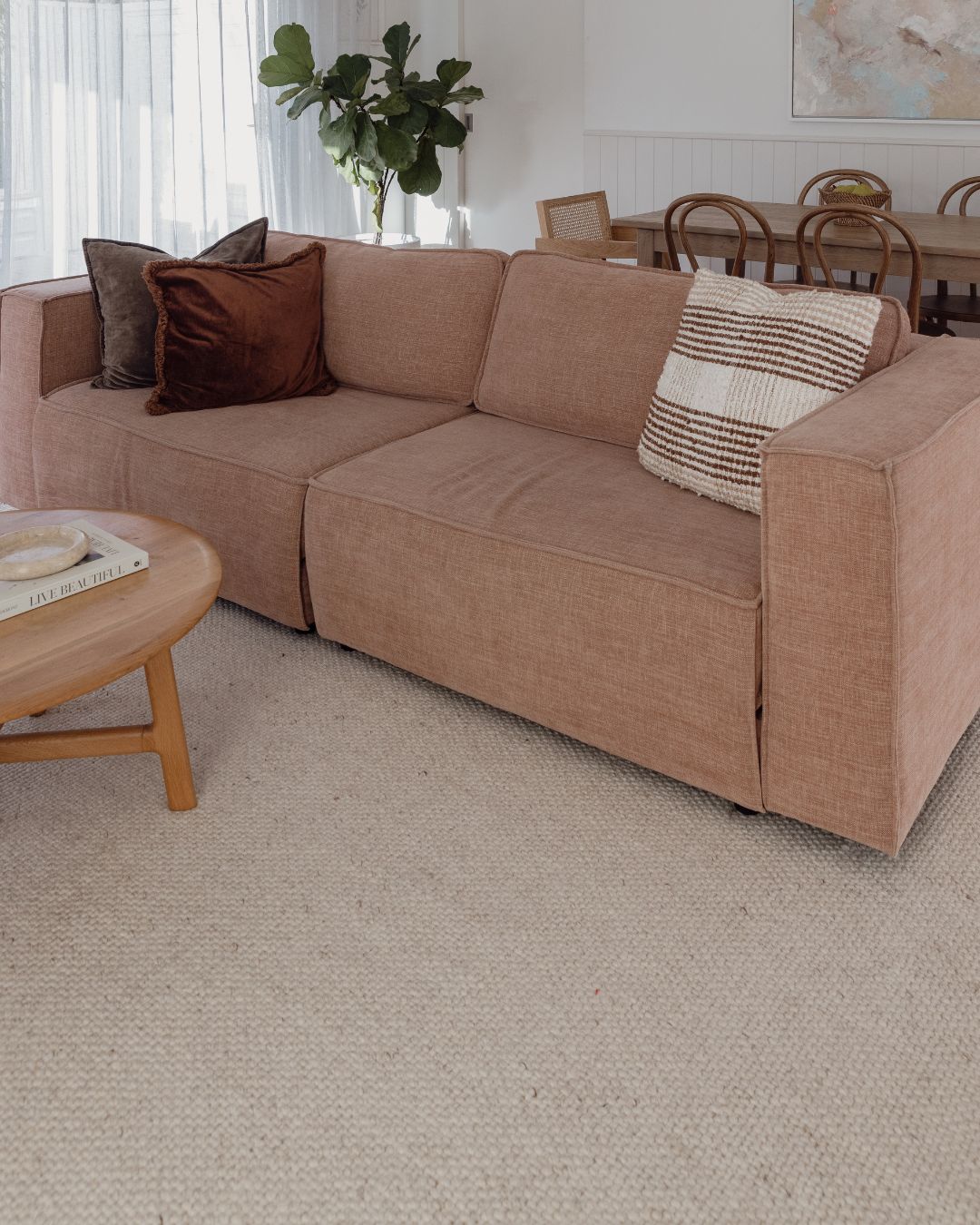 Ornussa Natural Silver Loop Rug