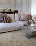 Ouargia Textured Geometric Neutral Washable Rug