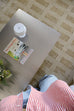 Ouargia Textured Geometric Neutral Washable Rug