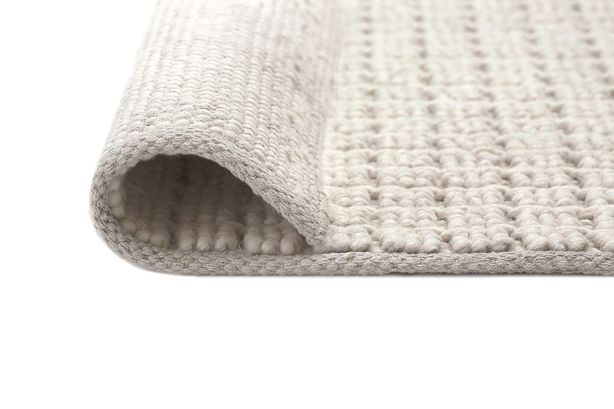 Wool Looped Rug Paige Ivory Looped Wool Blend Rug