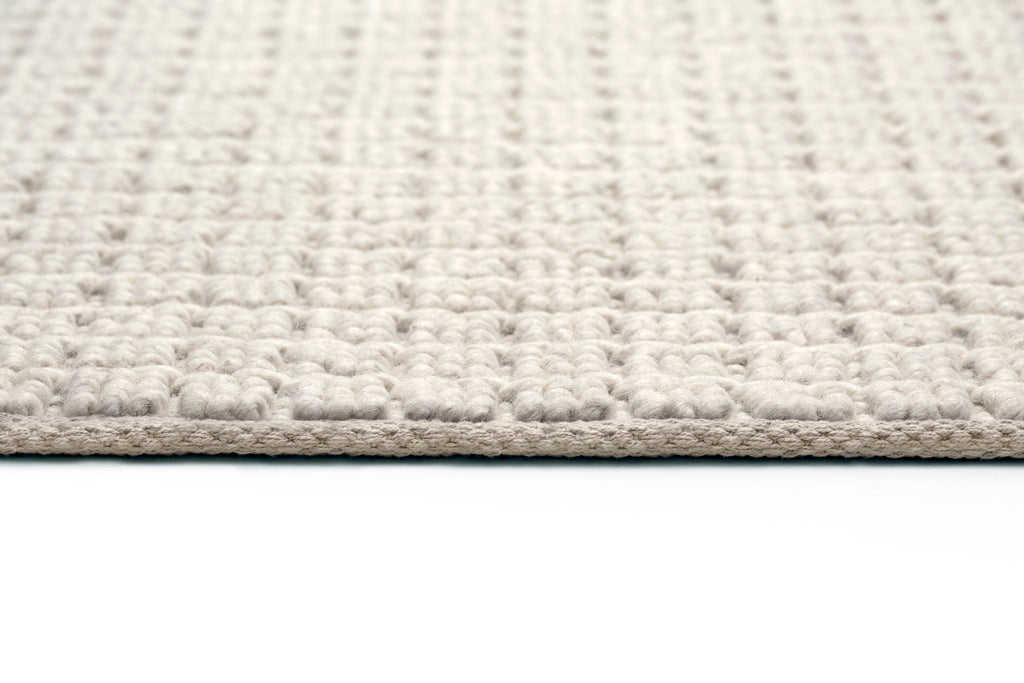 Wool Looped Rug Paige Ivory Looped Wool Blend Rug