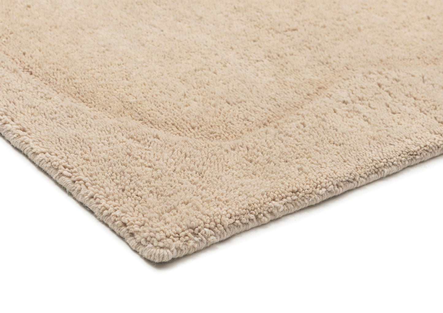 Pattie Cream Wiggle Border Wool Rug