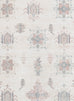 Pebblebrook Cream and Pink Traditional Rug