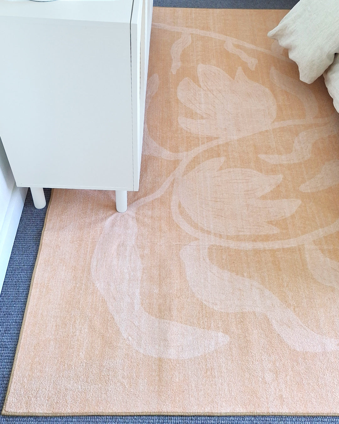 Pernilla Peach Botanical Washable Rug