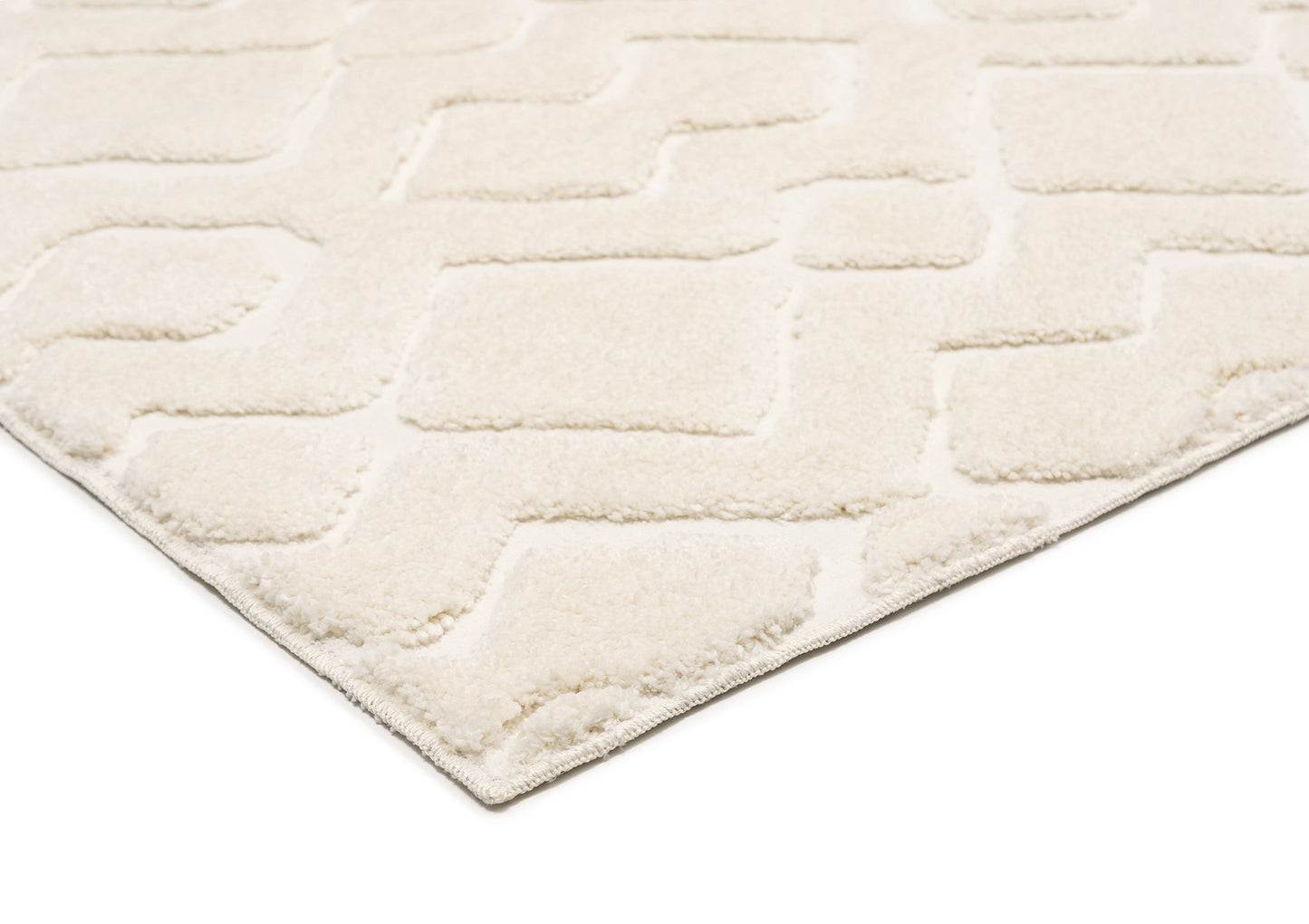 P.E.Tra Ivory Diamond Rug