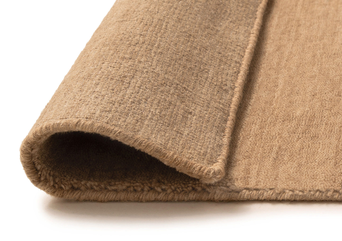 Picola Caramel Solid Pile Wool Rug