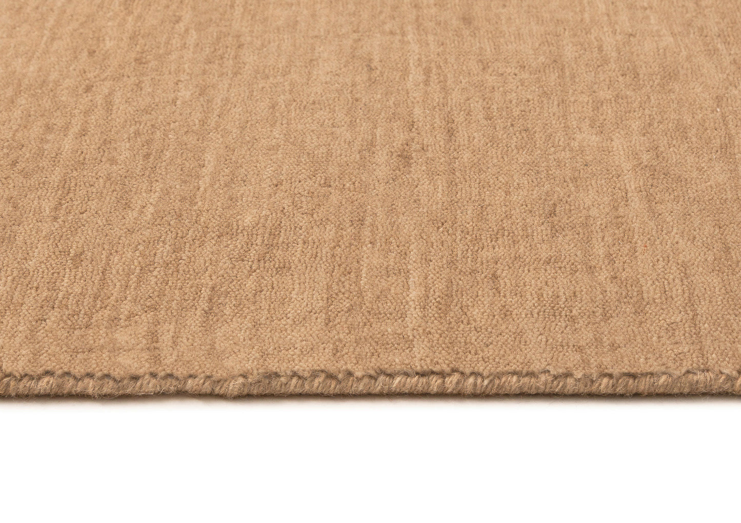 Picola Caramel Solid Pile Wool Rug