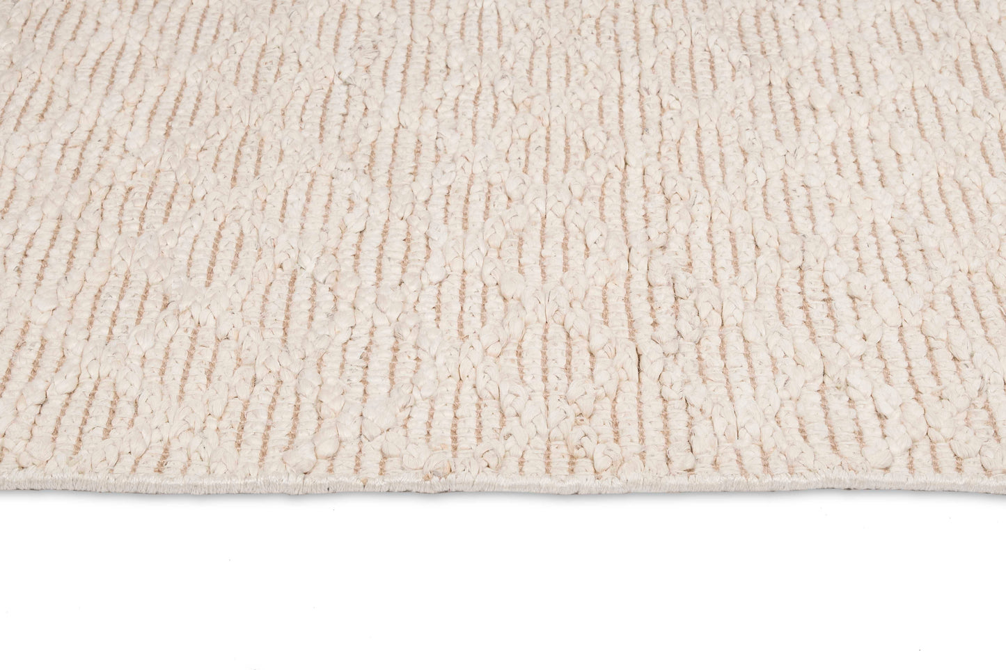 Piper Diamond Bleached Jute Runner Rug