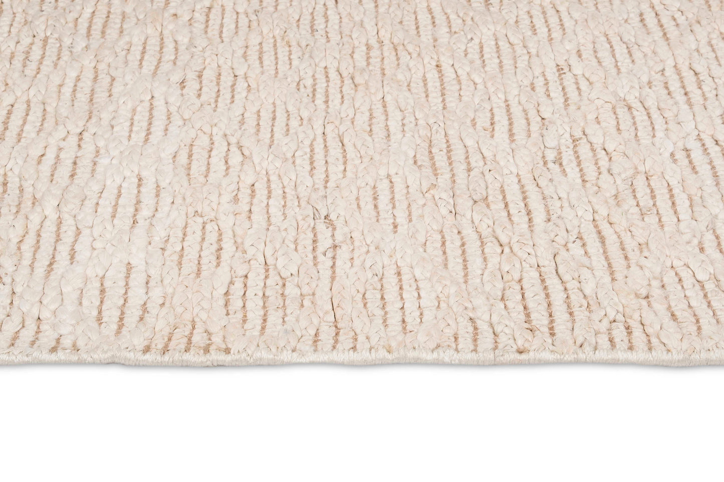 Piper Diamond Bleached Jute Rug