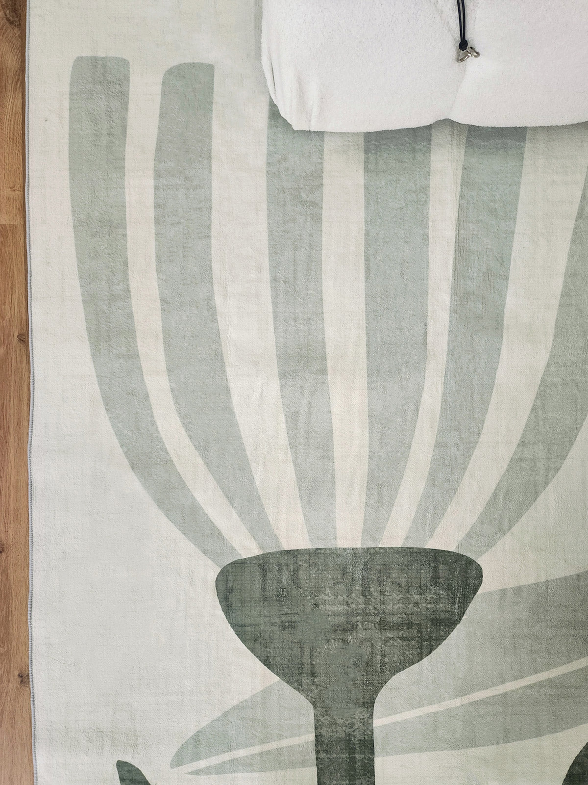 Quella Green Botanical Washable Rug