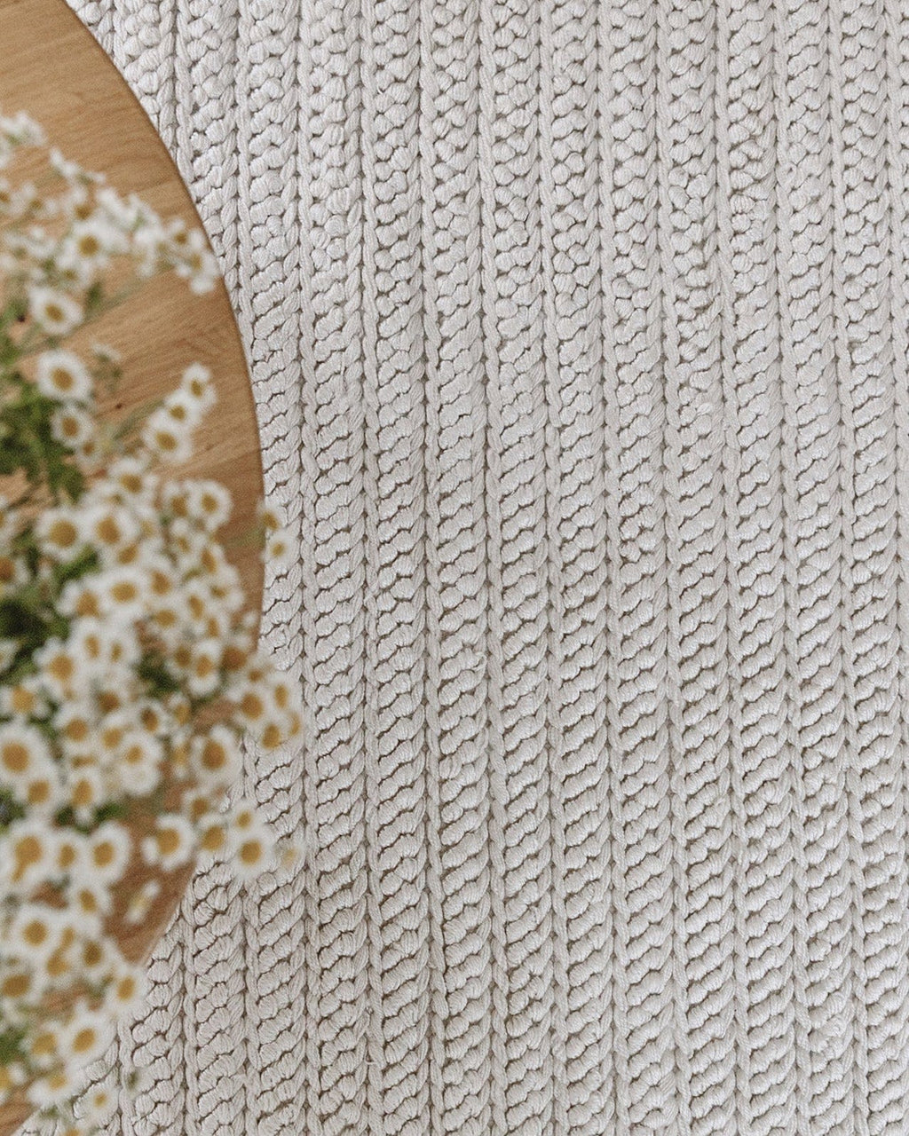 Rafiella Ivory Braided Indoor Outdoor Rug