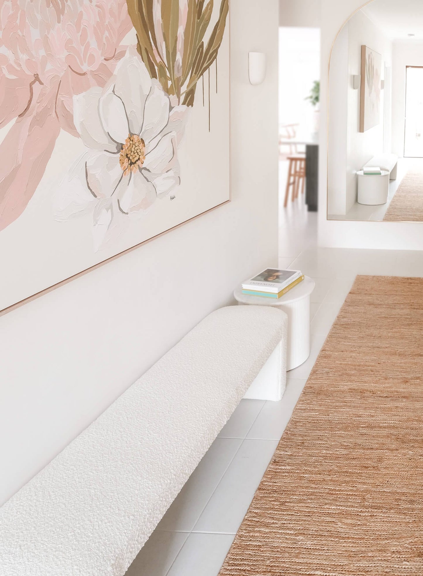 Raven Natural Tan Braided Jute Runner Rug